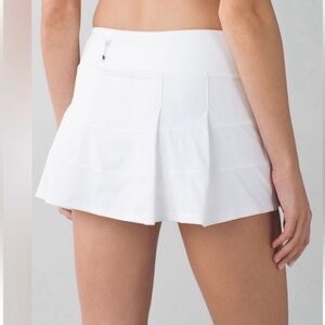 lululemon pace rival skirt regular 8 running yoga tennis EUC athleasure white